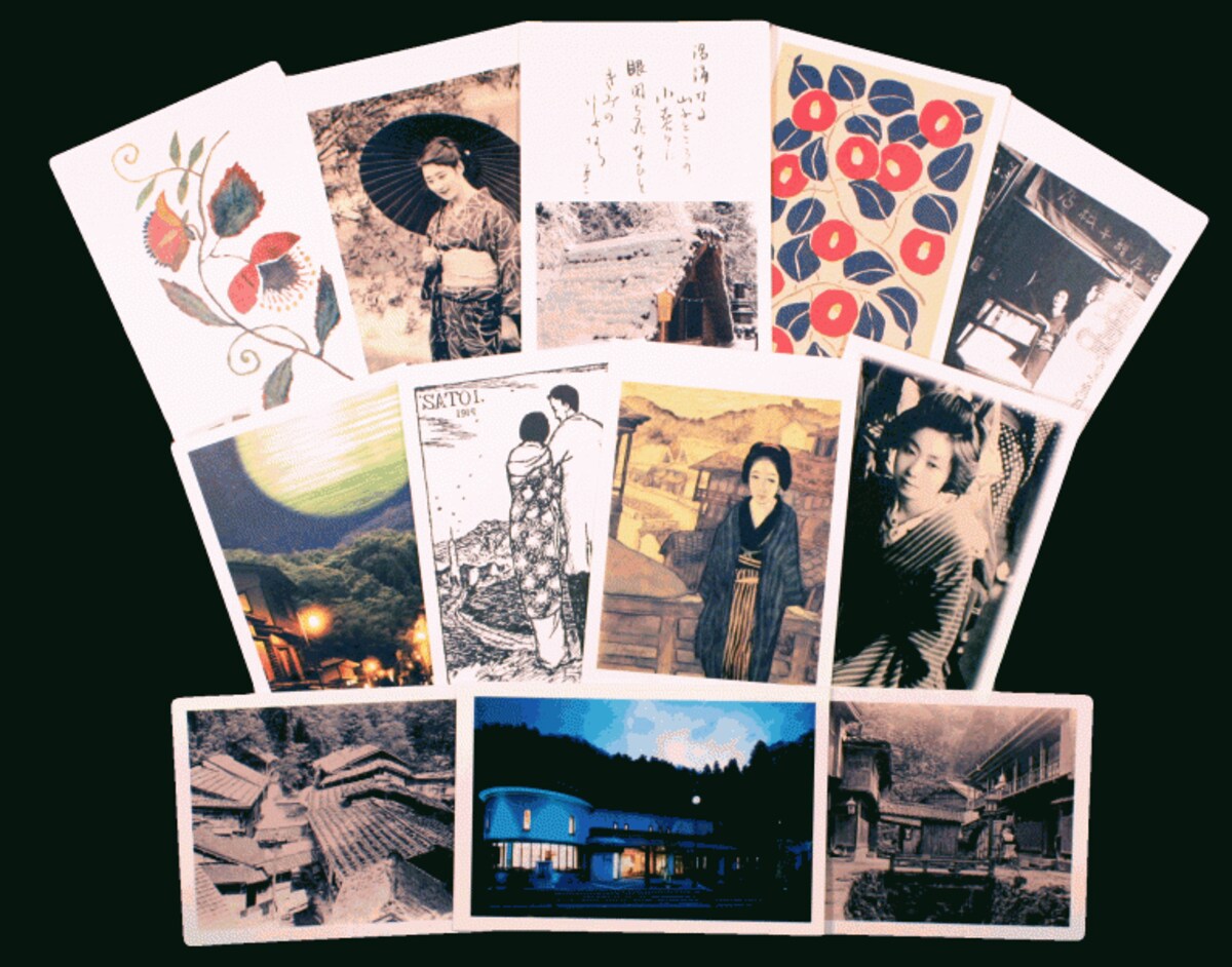 夢二に関連したものをまとめた絵葉書