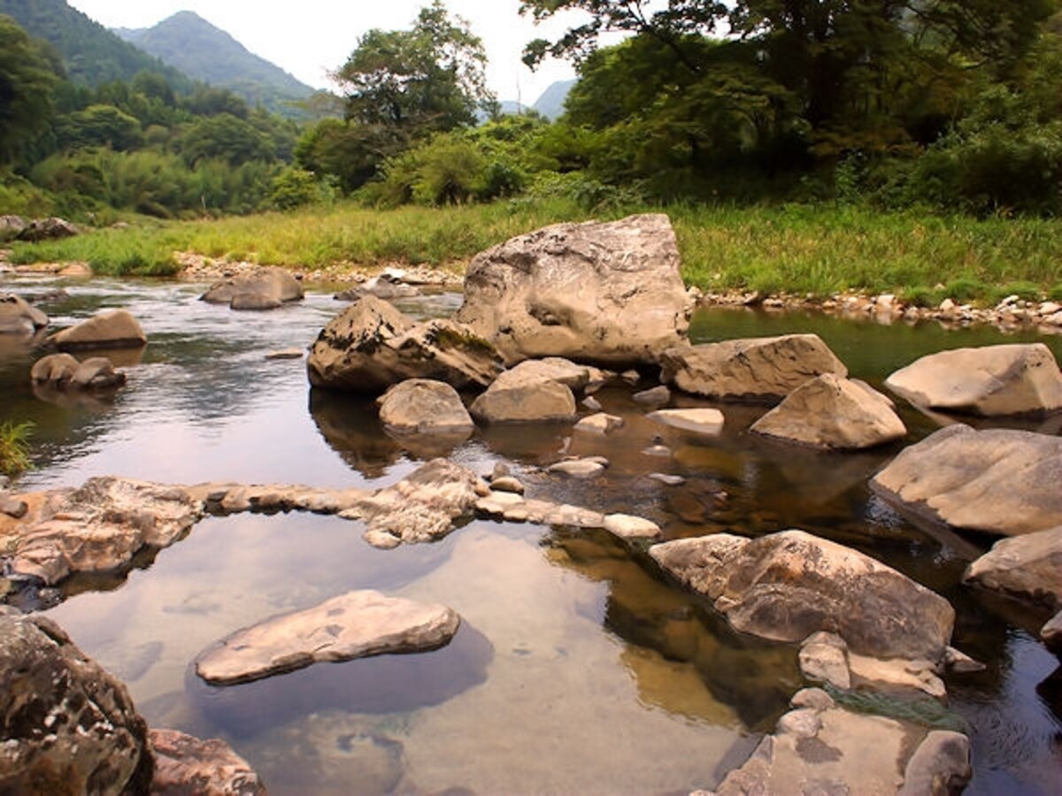 出雲湯村温泉河原野湯