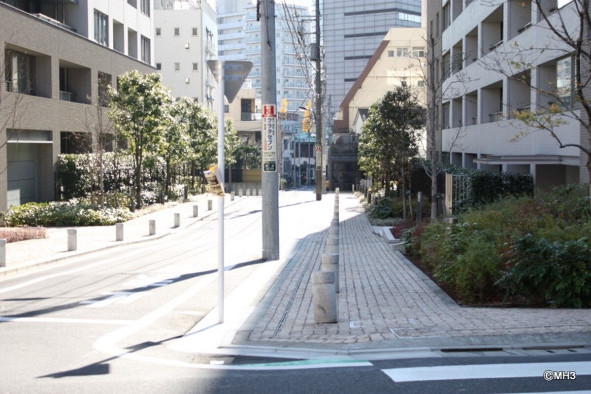 「目白プレイス」の拡張整備された歩道