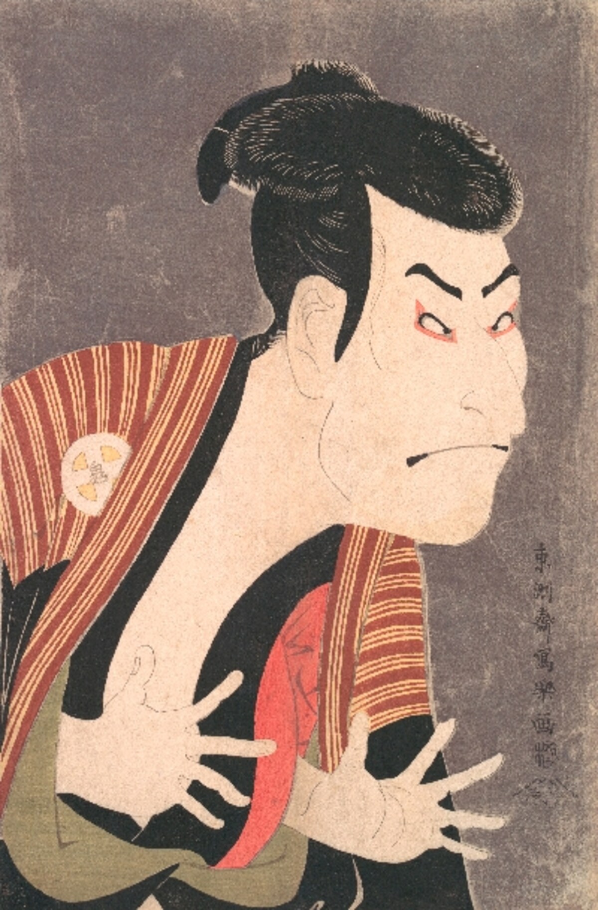東洲斎写楽　〈三代目大谷鬼次の江戸兵衛〉　アメリカ・メトロポリタン美術館蔵 　?The Metropolitan Museum of Art / Art Resource, NY