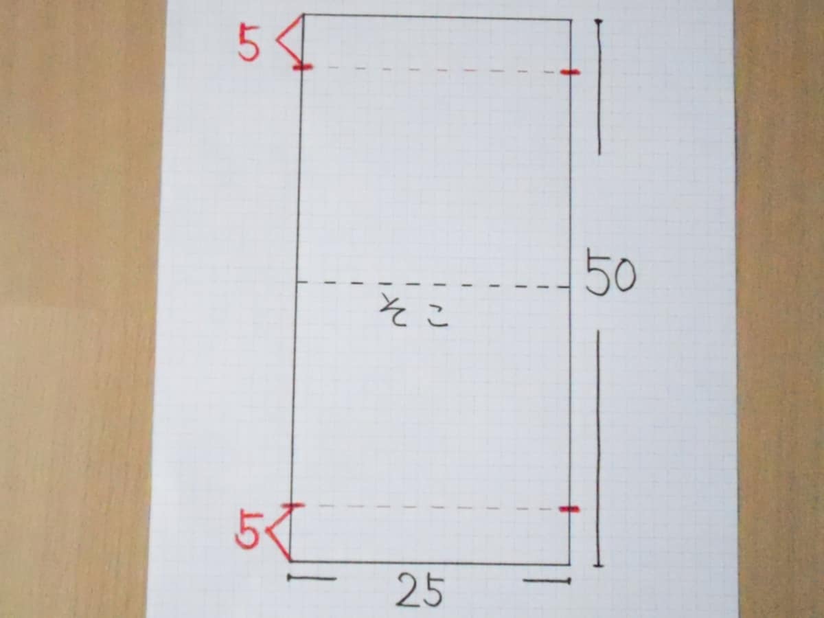 お弁当袋手順1