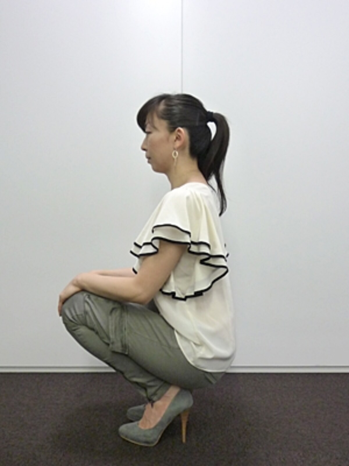 お尻はつけない！