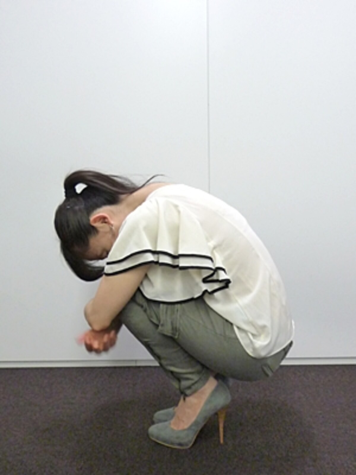 首や背中が伸びるのを意識