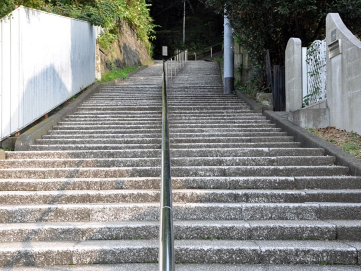 階段状の道路