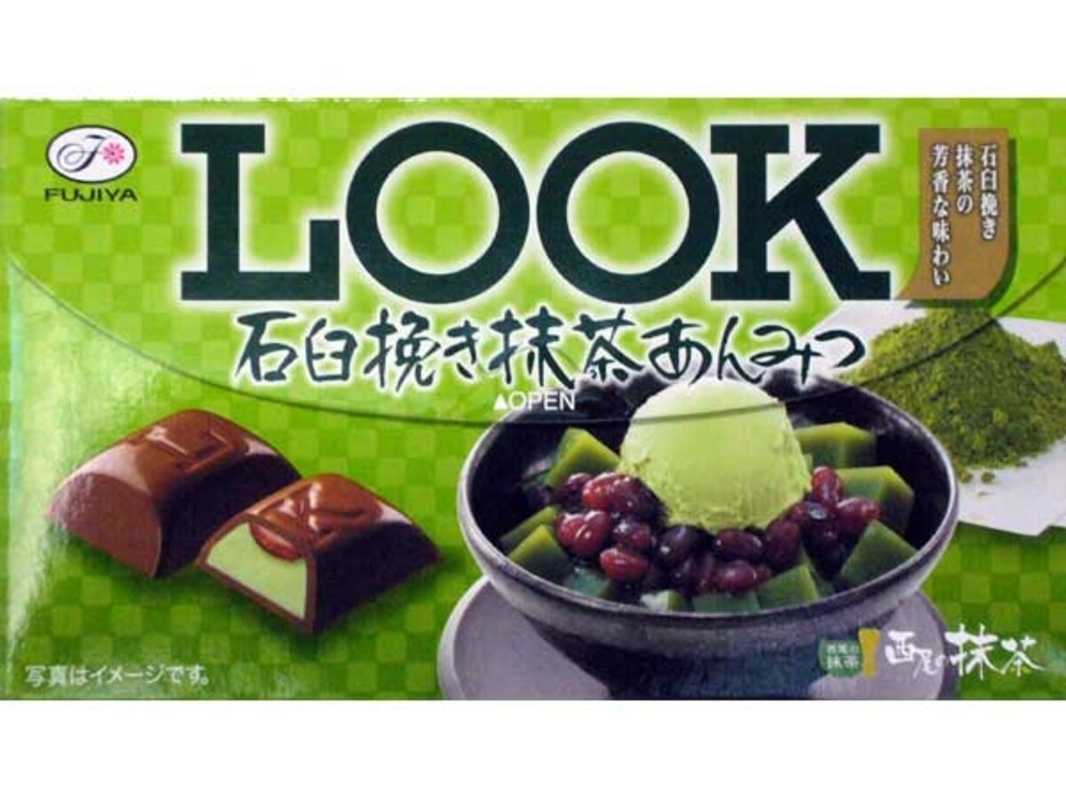 不二家　ルック　石臼挽き抹茶あんみつ