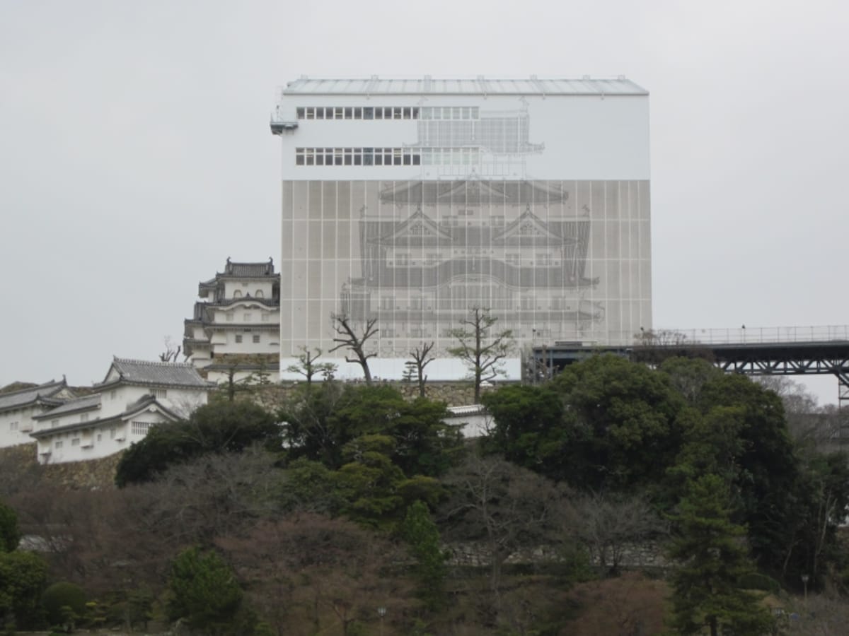 天空の白鷺