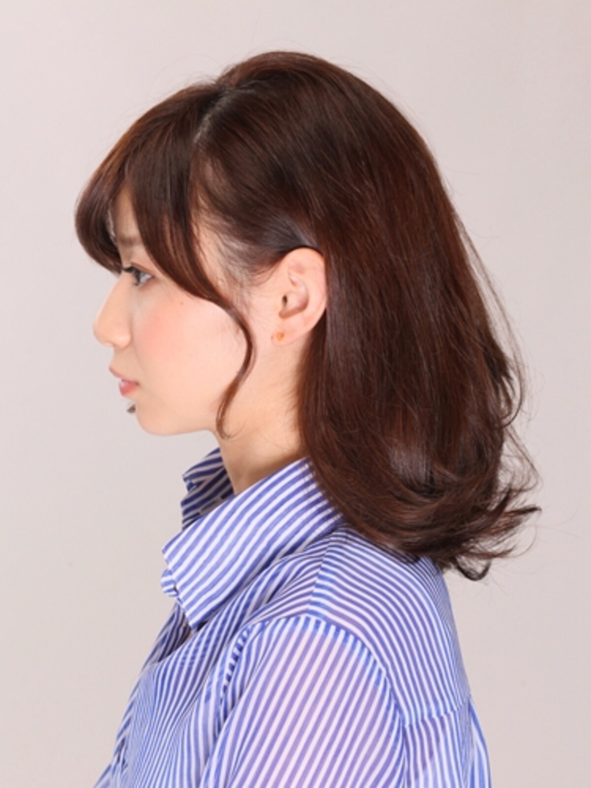 ほんの一筋残すだけでキュートに