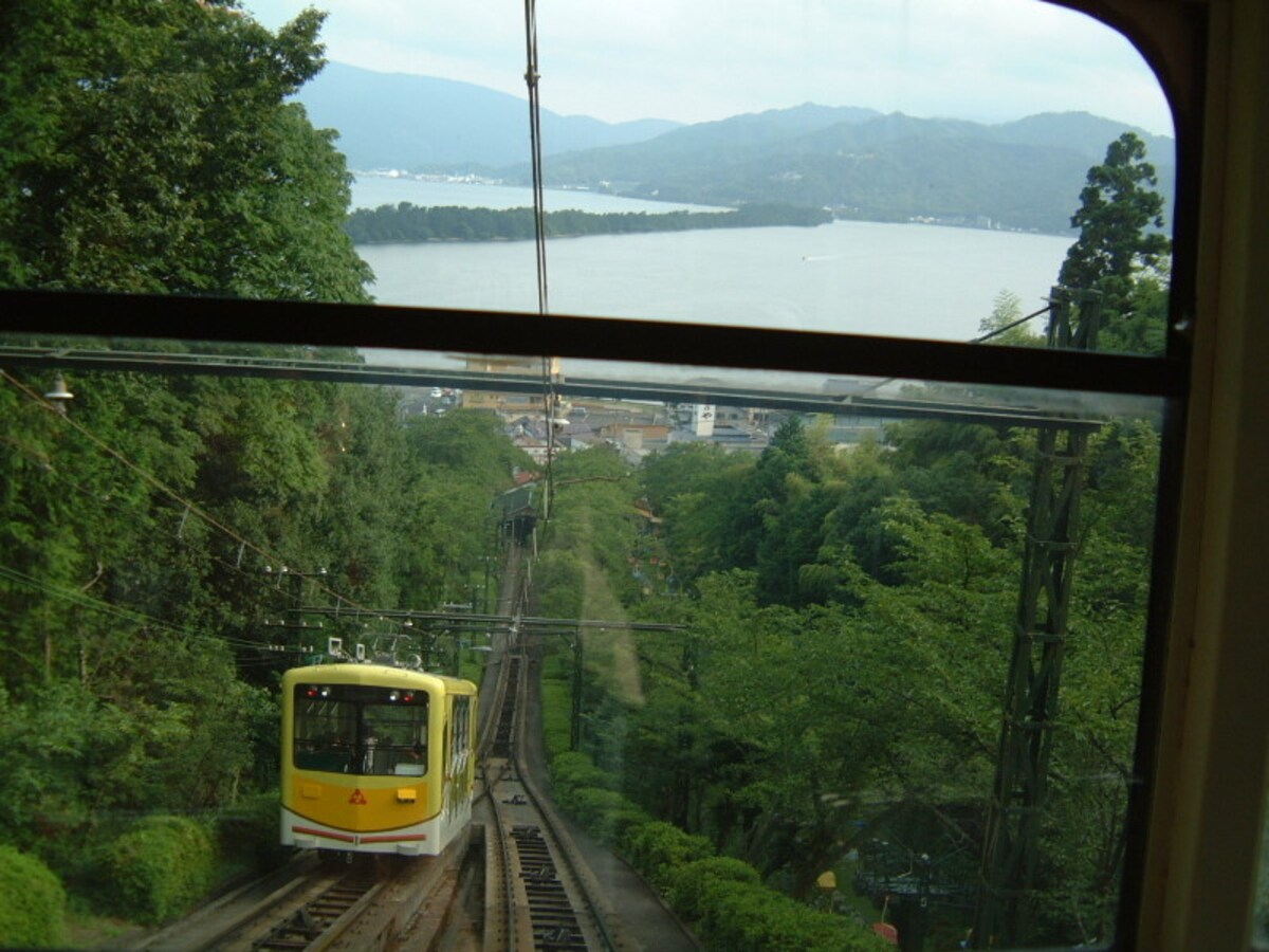 天橋立ケーブルカーと天橋立