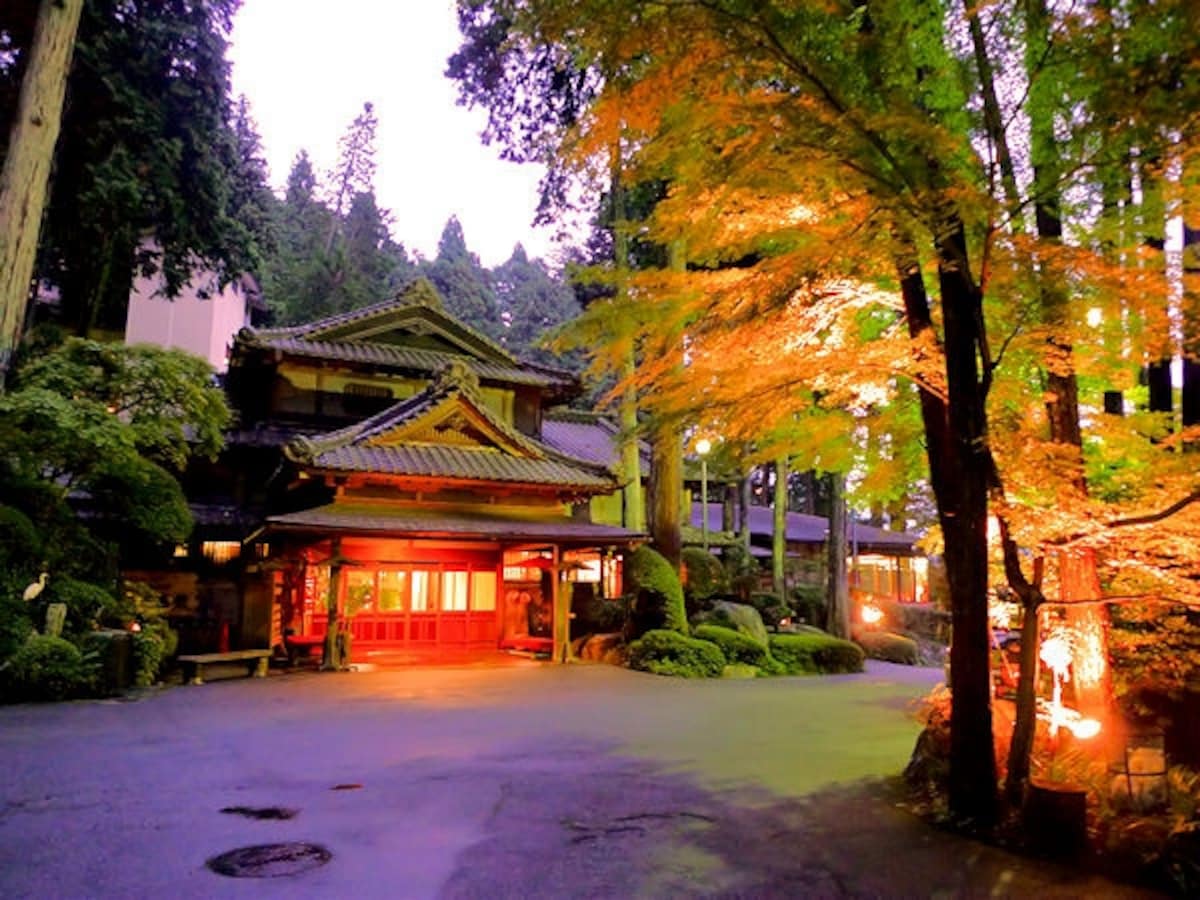 湯之島館玄関