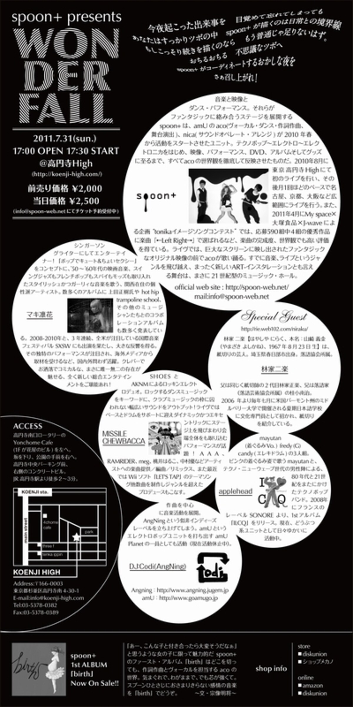 water fall flyer