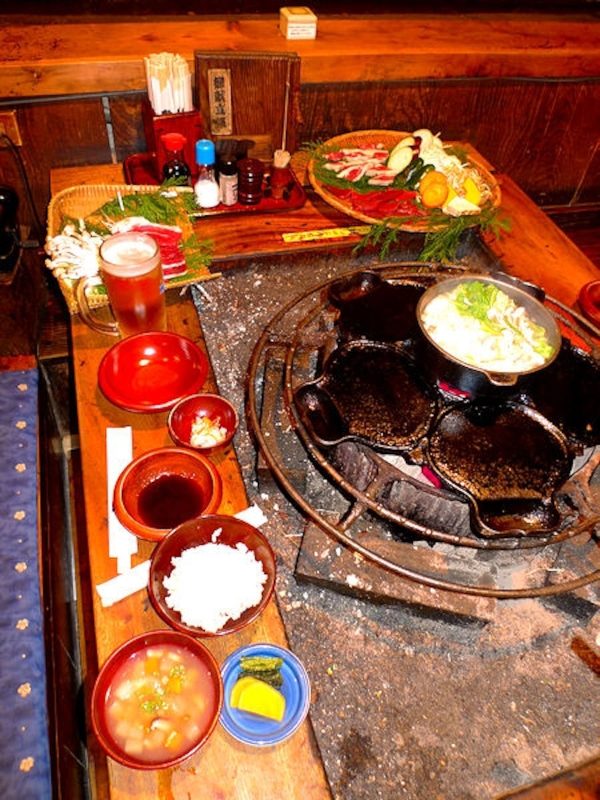 地獄温泉清風荘夕食