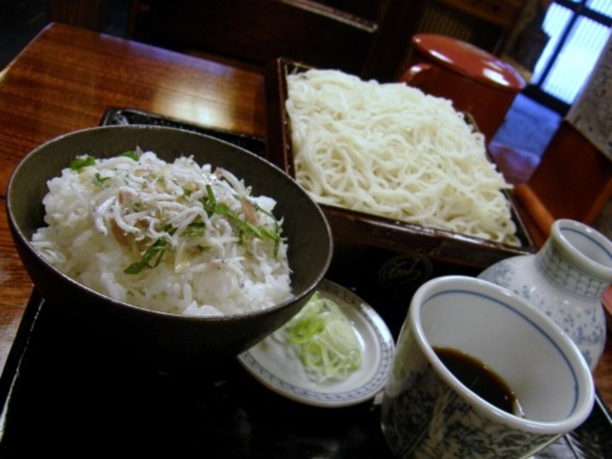 生姜切りとしらすご飯