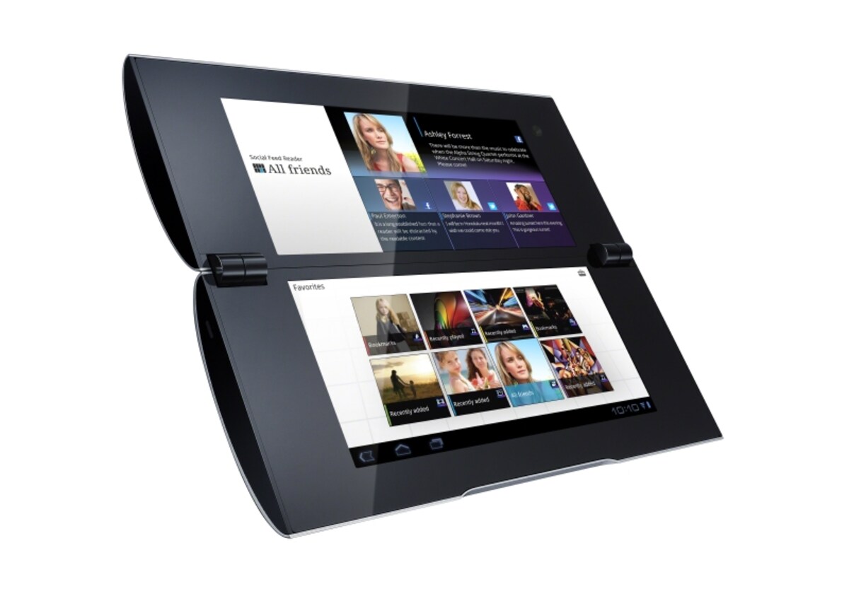 2画面を搭載するクラムシェルタイプのAndroidタブレット、ソニー「Sony Tablet Pシリーズ」