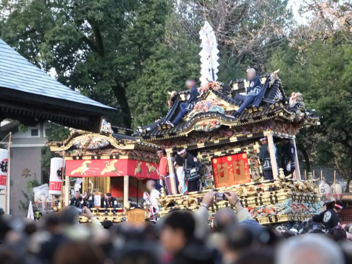 秩父夜祭（2）／宮地屋台と中近笠鉾