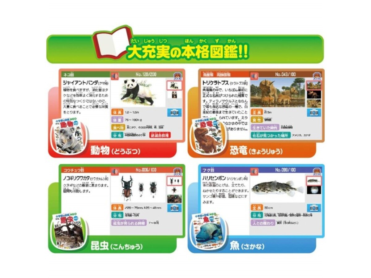 2歳クリスマスプレゼント人気ランキング第3位『小学館の図鑑 NEO Pad』
