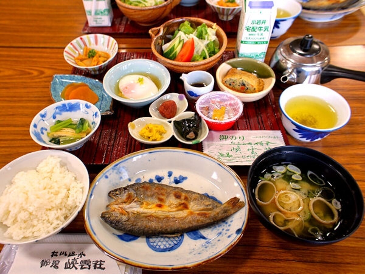 松川温泉 峡雲荘朝食