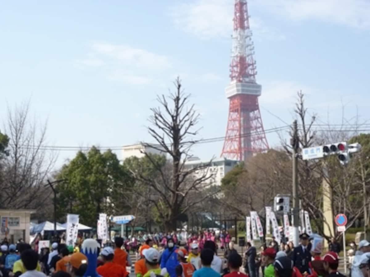 メイン会場芝公園。もっと近くで演じてくれれば