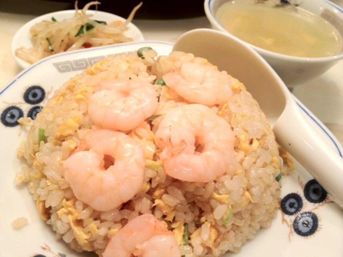 「蝦仁炒飯（えびチャーハン）」（1100円）