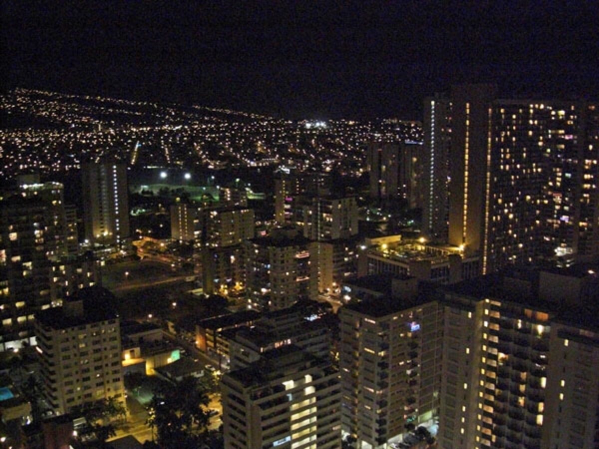 マウンテンビューのお楽しみは美しい夜景