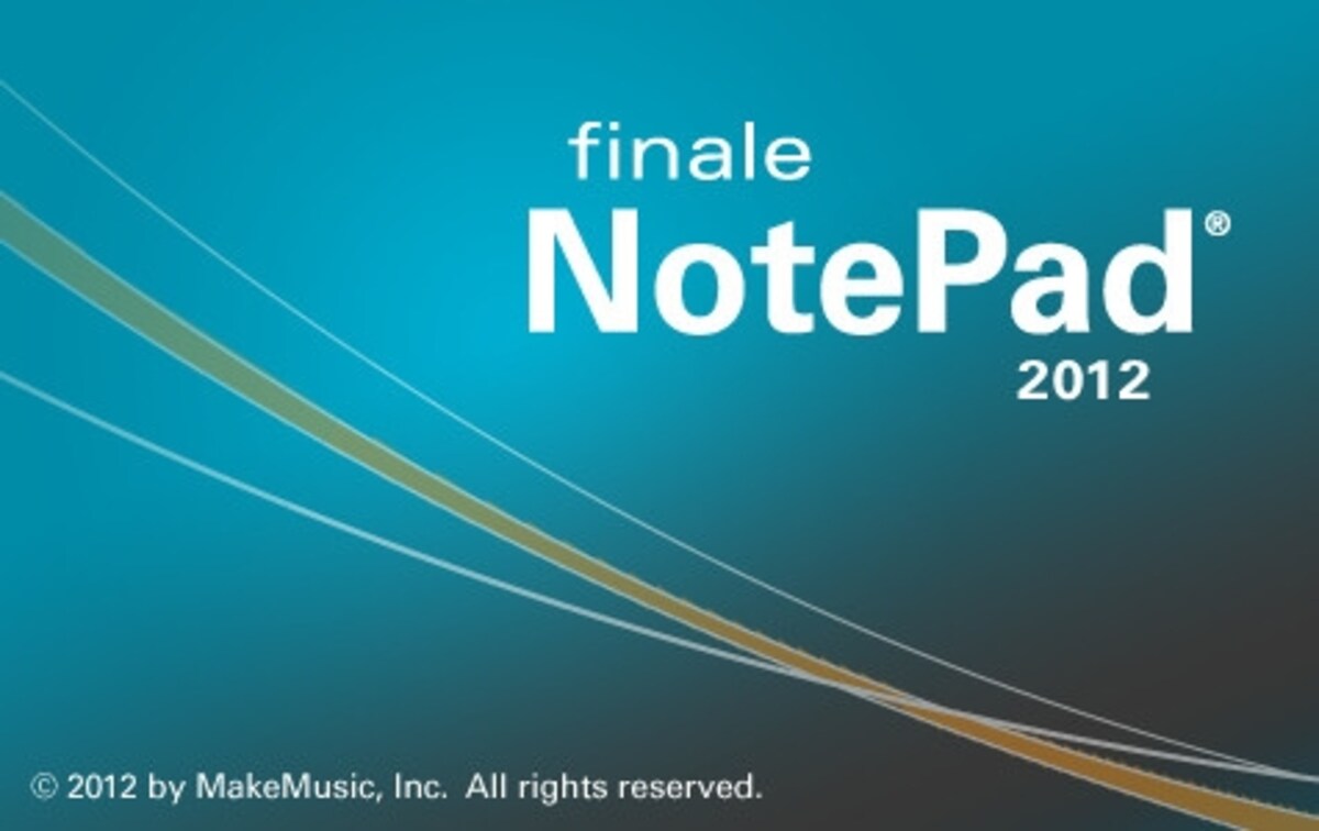 Finale NotePad 2012