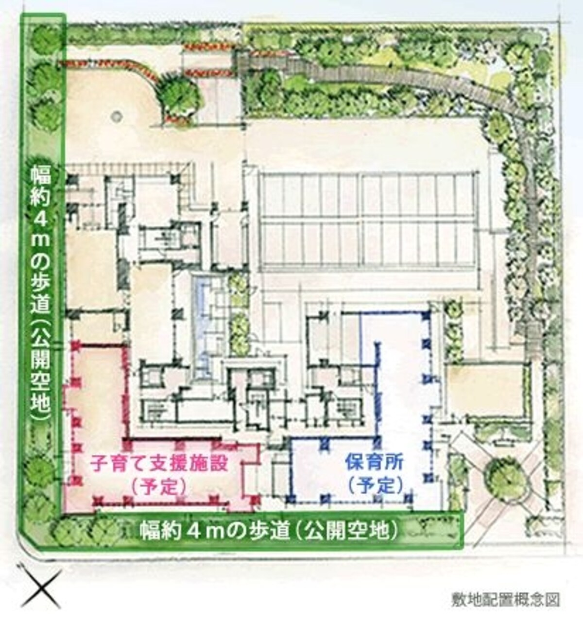 パークタワー横浜星川の敷地概念図