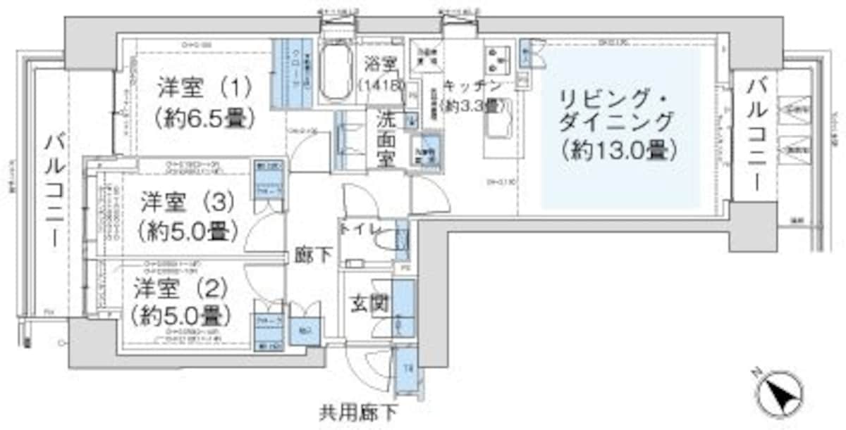 73Nタイプの間取り