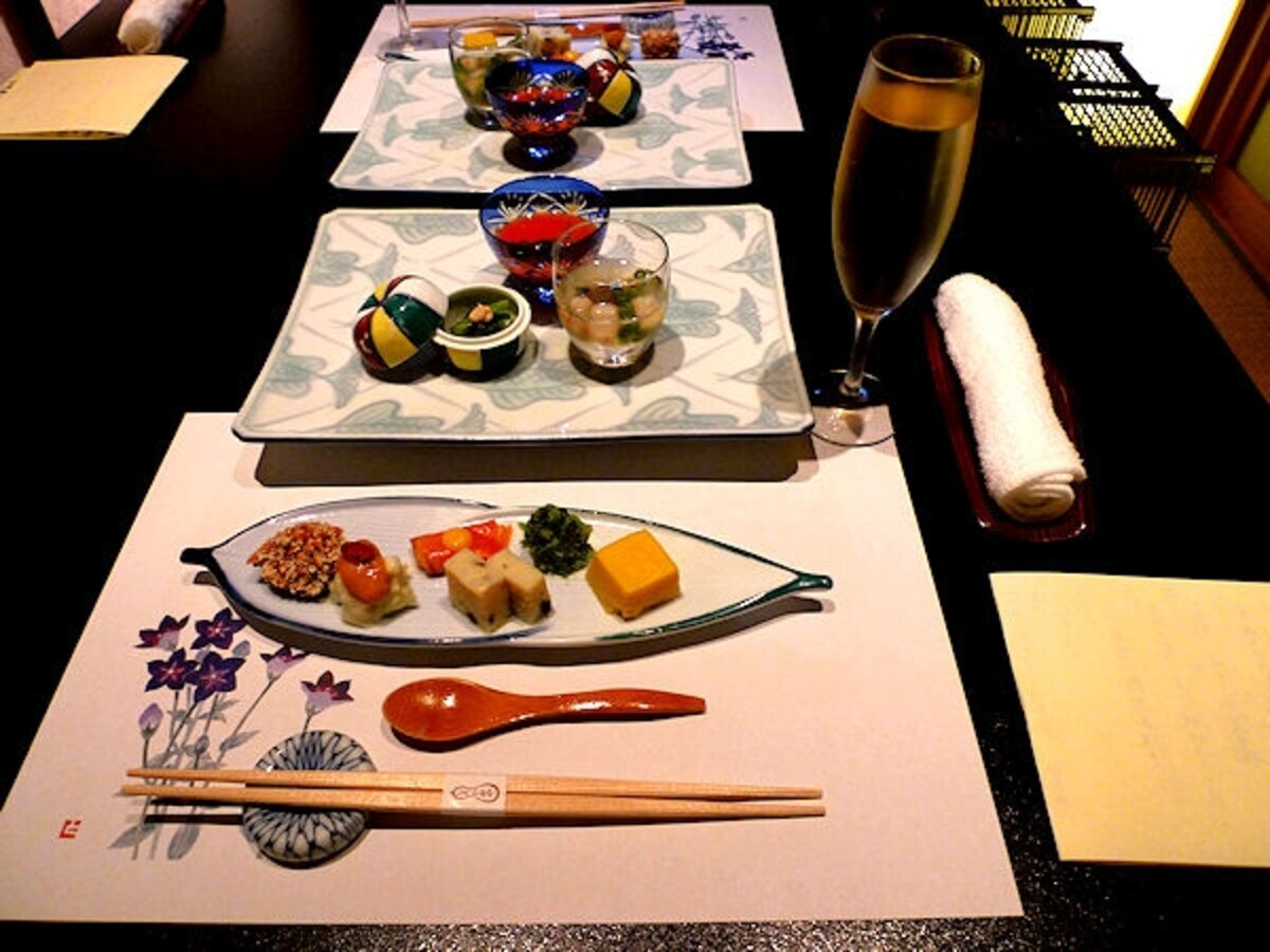 山代温泉 星野リゾート 白銀屋 夕食の一部
