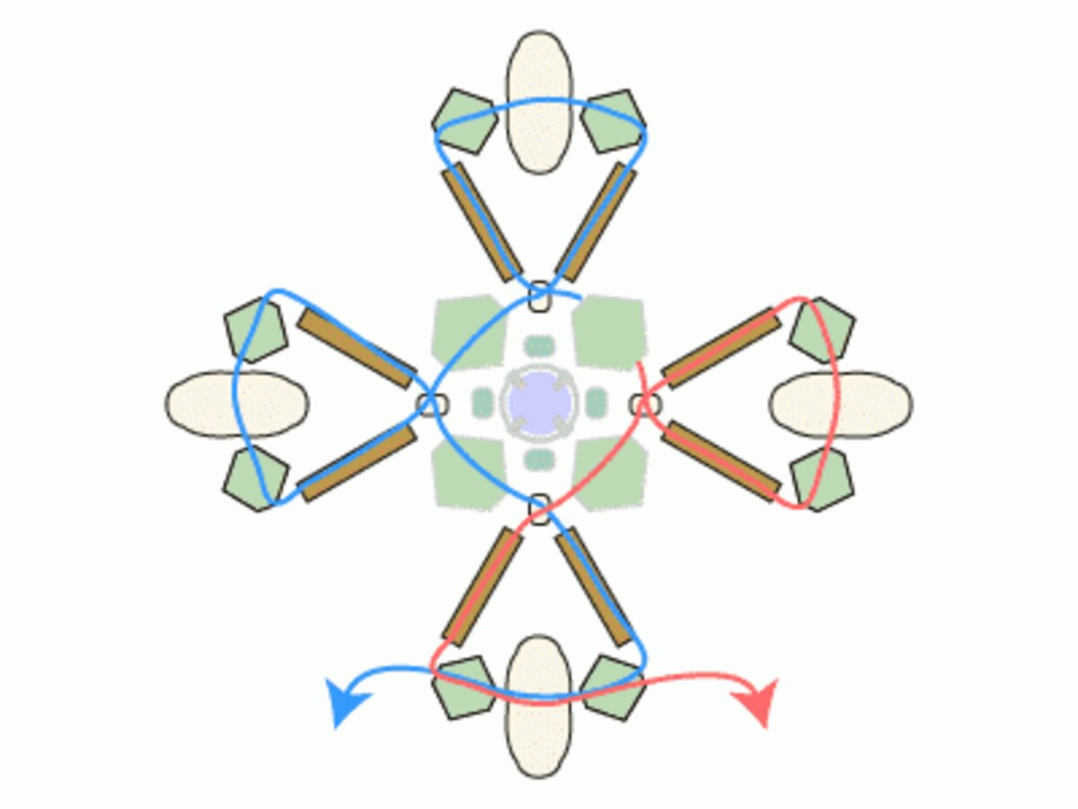 チャーム付きクロスペンダント