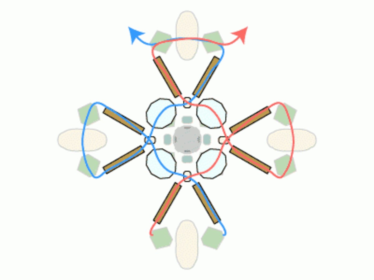 チャーム付きクロスペンダント