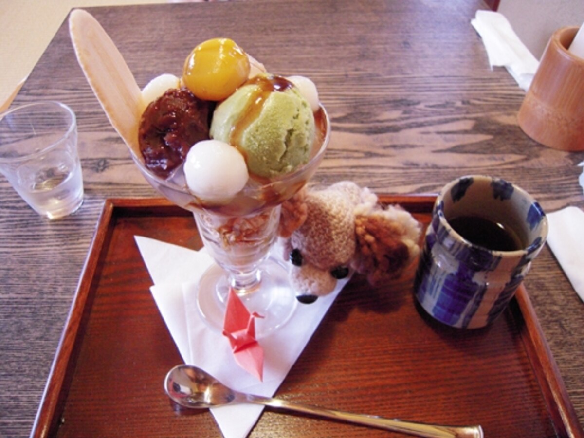 茶ゆパフェ（棒茶付き）　