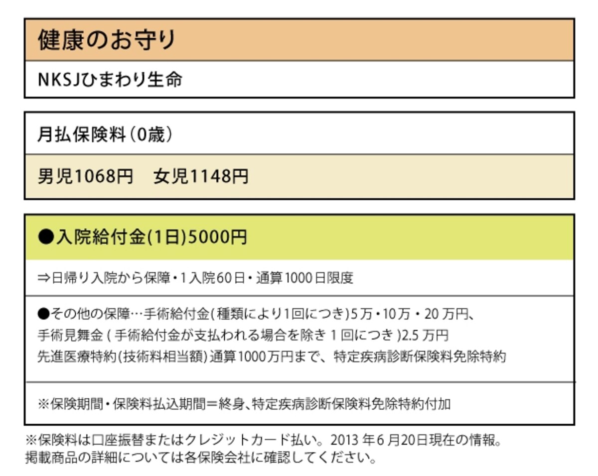 NKSJひまわり生命「健康のお守り」