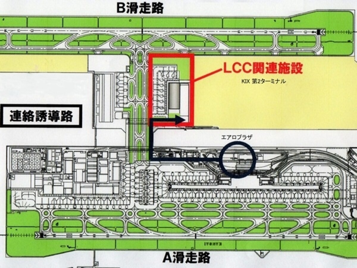 KIX第2ターミナル平面図