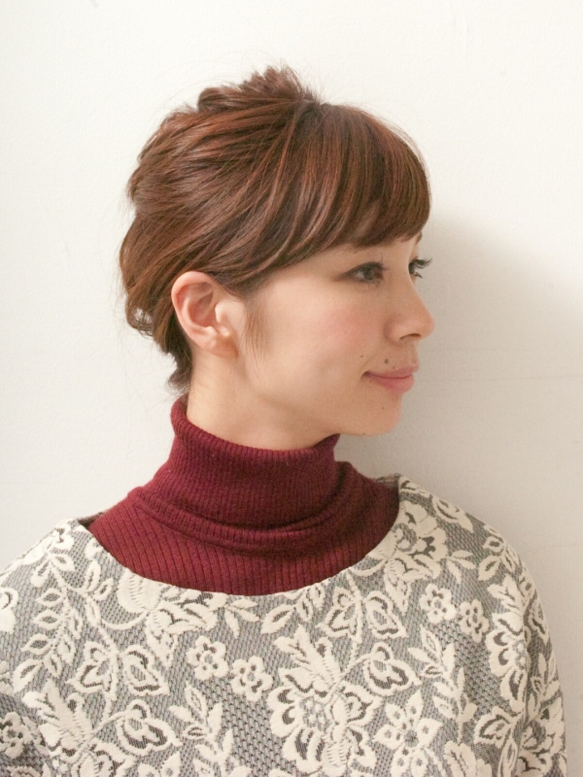 手ぐしでラフにまとめるとオシャレ感up