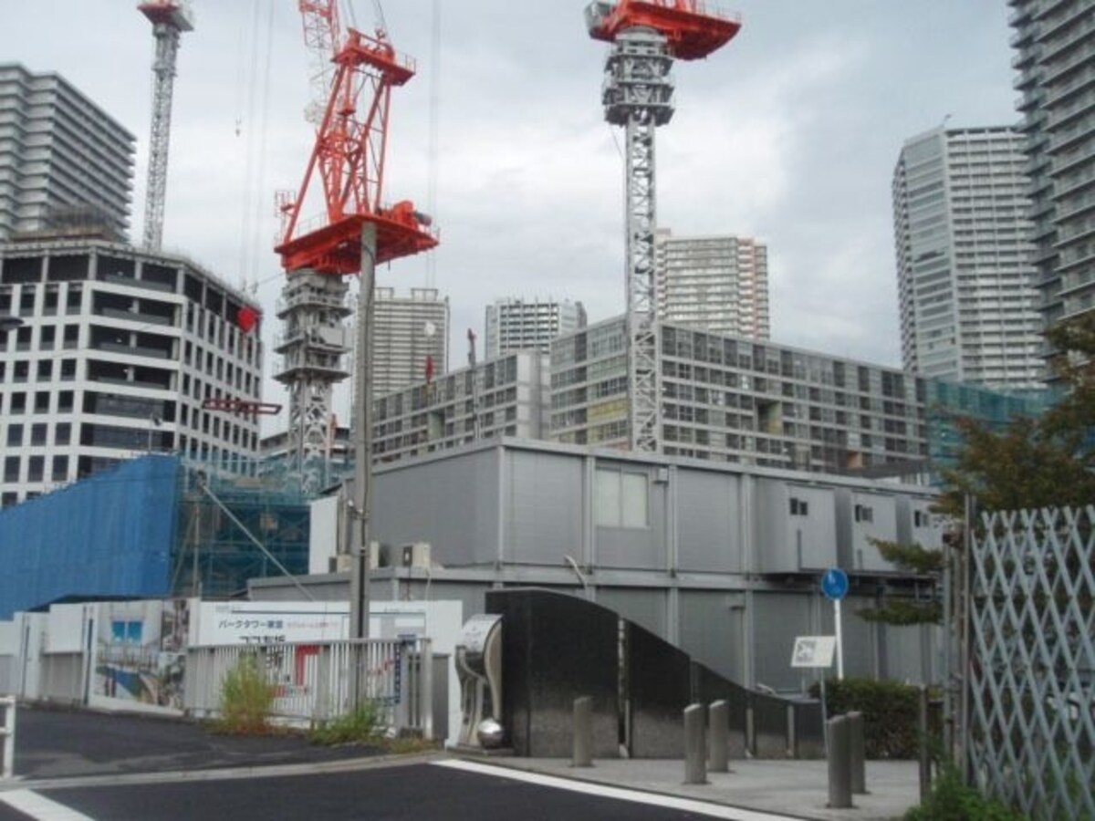パークタワー東雲の建設現場
