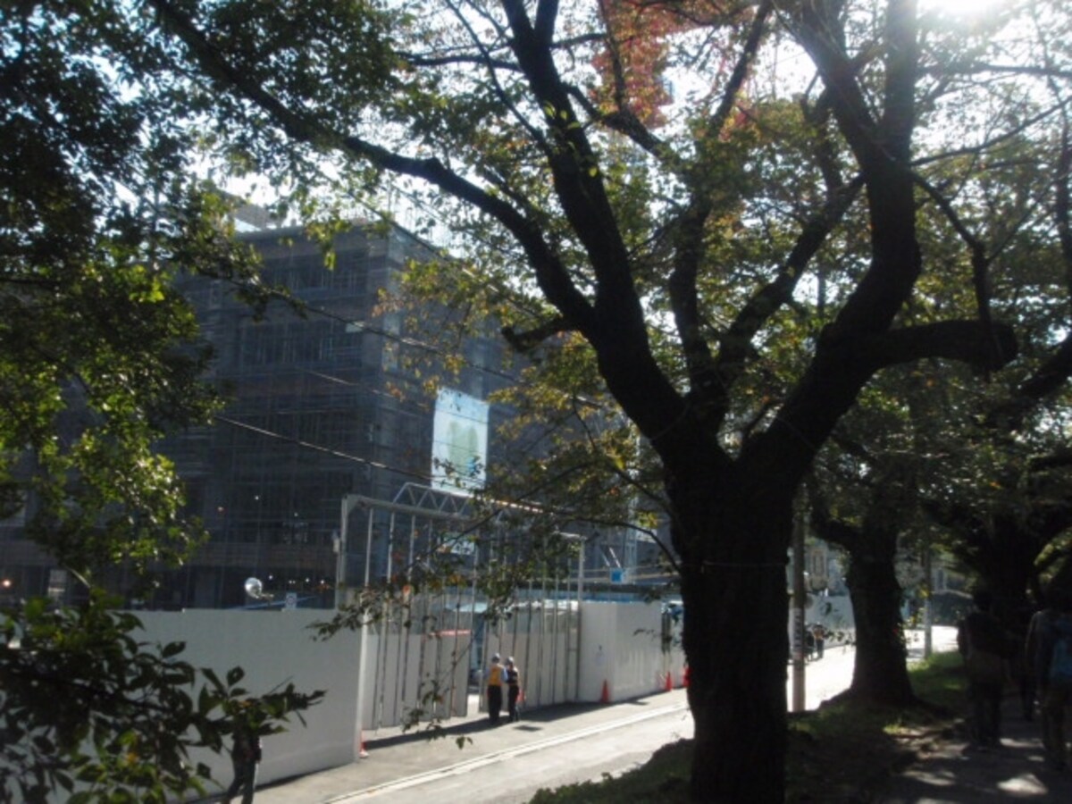 パークコート千代田富士見ザ タワーの工事中の現地