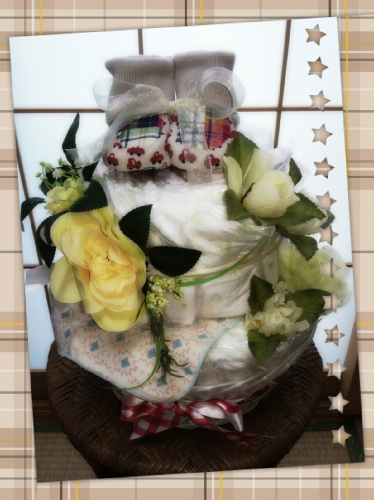我流おむつケーキ