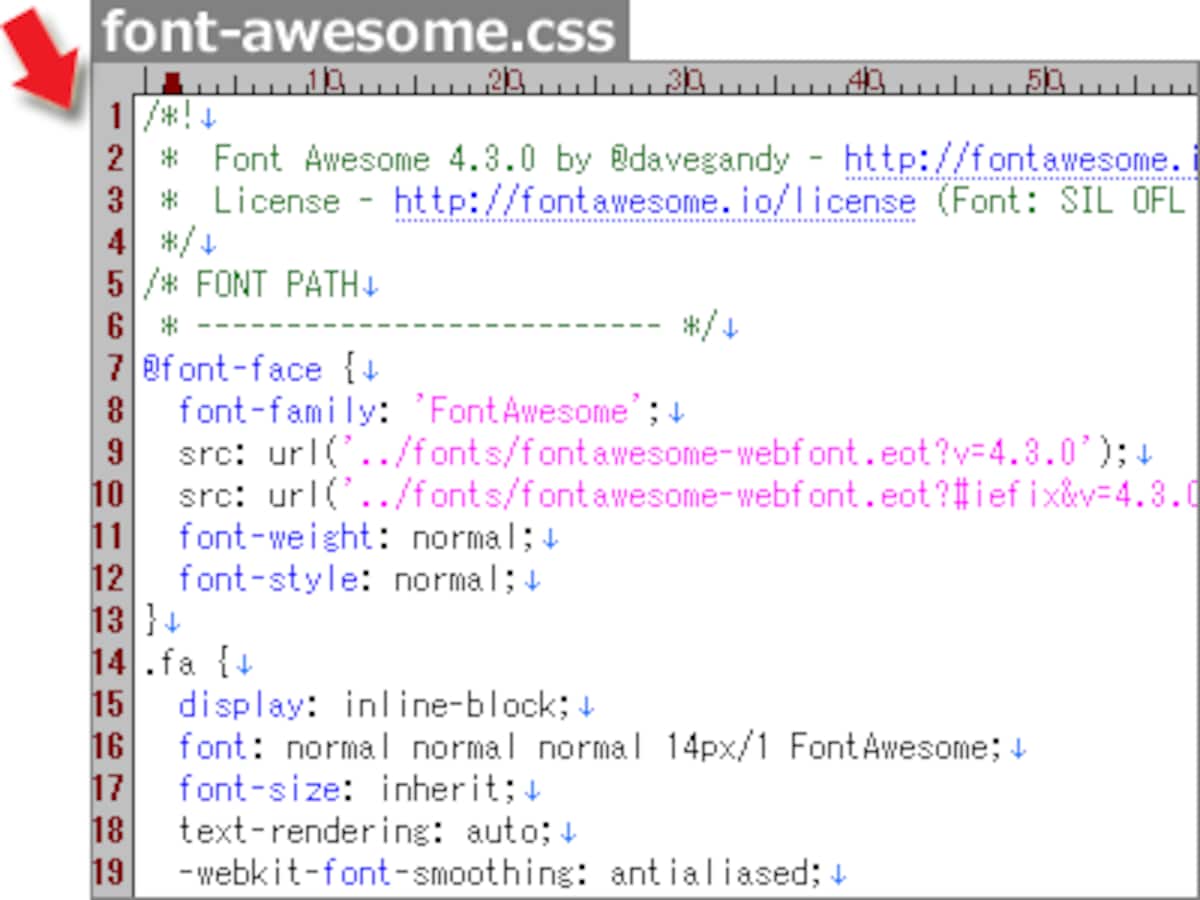 CSSファイルを1つ読み込むだけで準備は完了