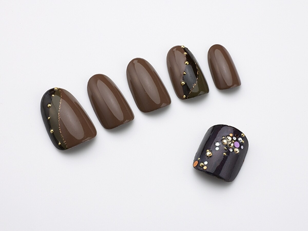 チョコが混ざり合ったようなデザイン