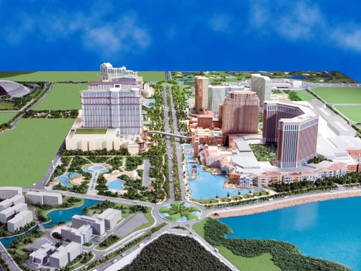 コタイ地区の中心地に開発が進むストリート「コタイストリップ」の完成予想模型 (c) The Venetian Macao