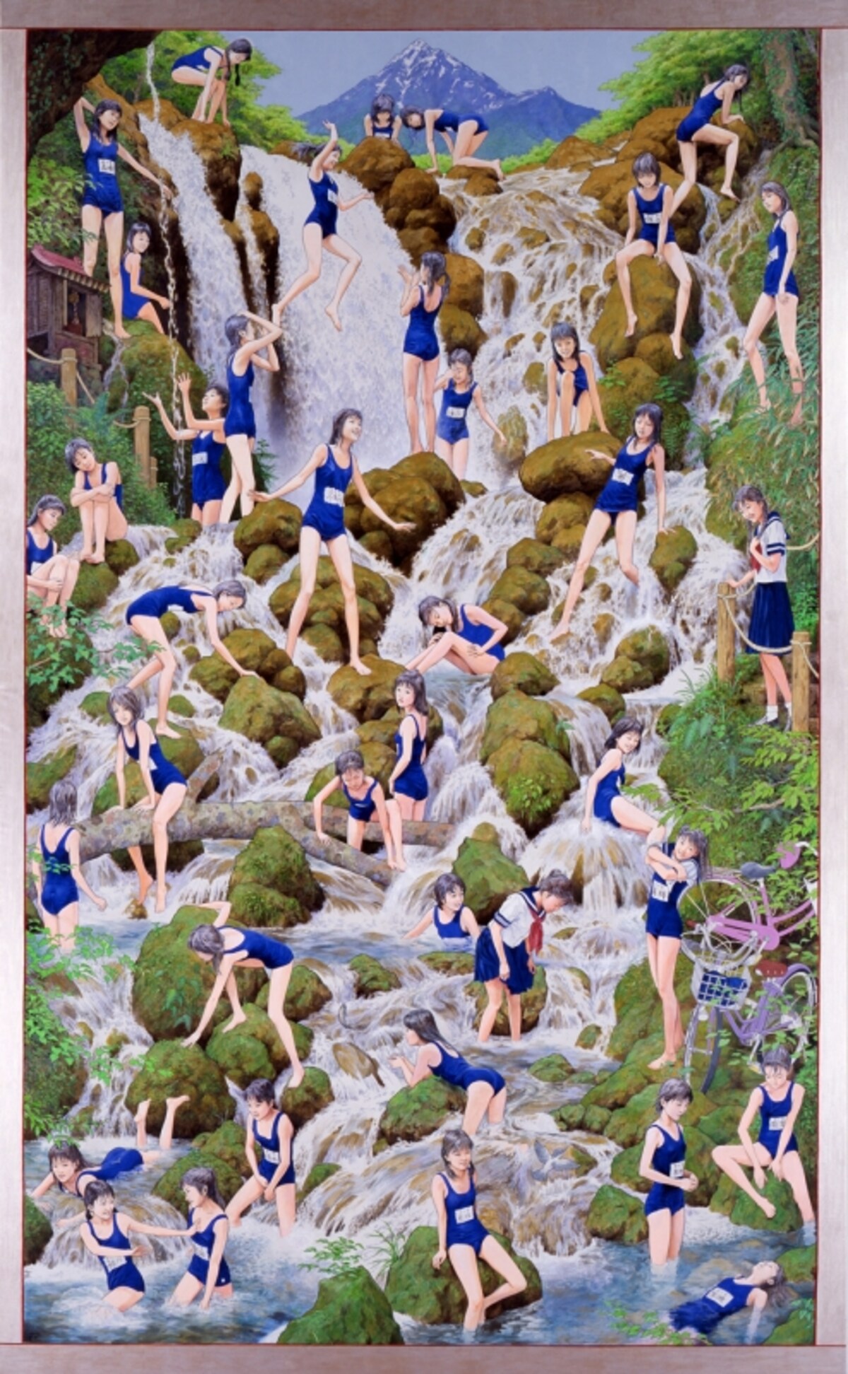 会田誠『滝の絵』 2007-10年　アクリル絵具、キャンバス　439×272cm　国立国際美術館蔵、大阪　Courtesy: Mizuma Art Gallery