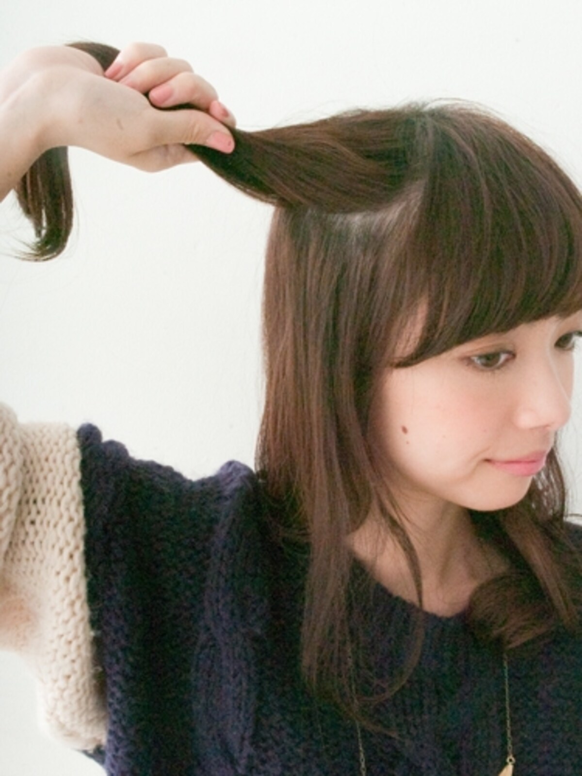 手ぐしでざっくりでよい