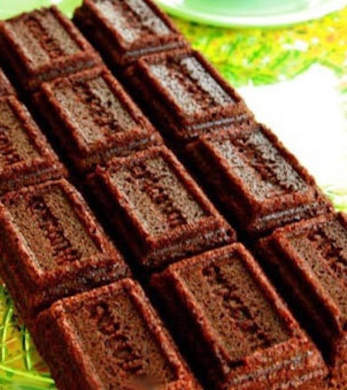 板チョコみたいなチョコレートブラウニー　