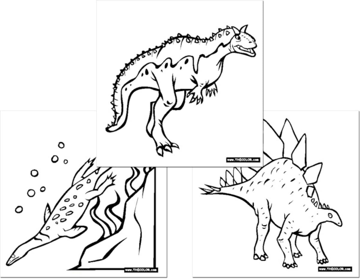 THE Color.com  Dinosaur Online Coloring Pages