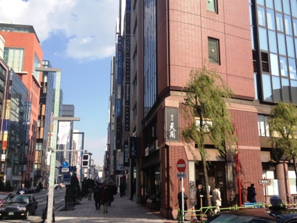 銀座、新橋、汐留から近い立地の同店