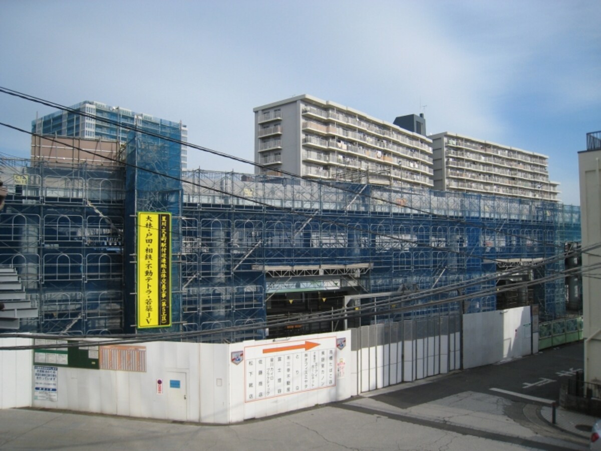 高架工事中