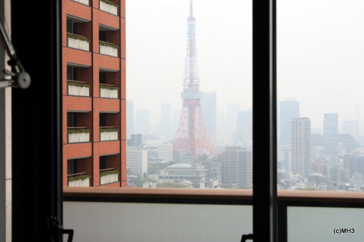 デスクに座った位置からの眺め