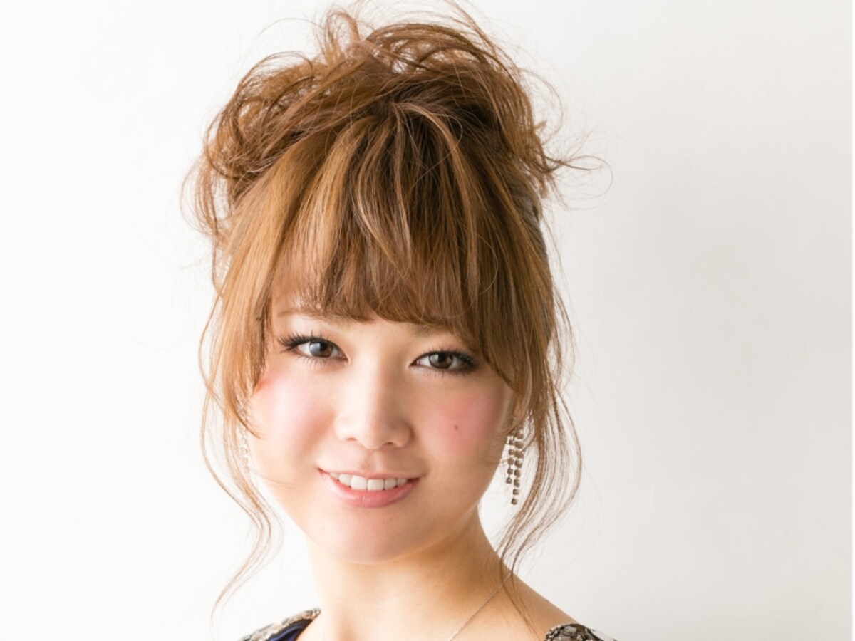 ロングヘアパーティアレンジ