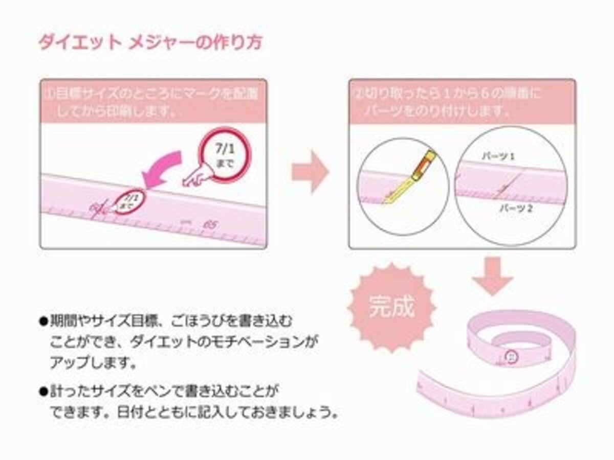 Myメジャーがあれば目標サイズに近づける？
