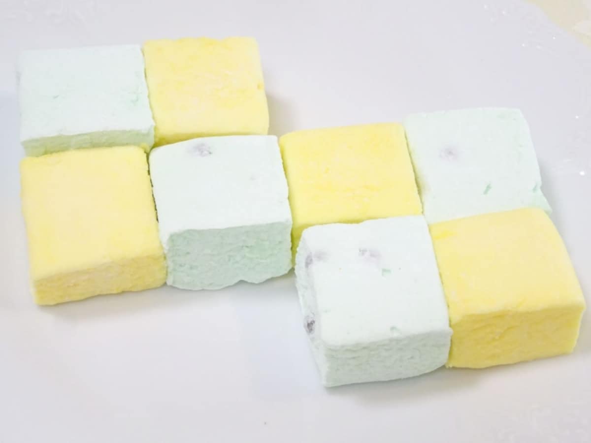 カラフルな積み木のような「パッション ドゥ ローズ」の「ギモーブ」2種