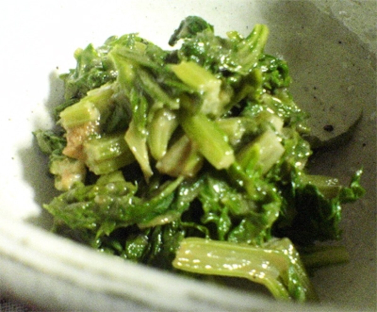 セロリの和え物　